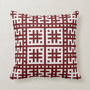 Traditional Latvian Motif Ozolins Cushion