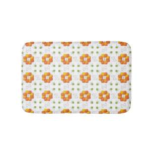 Traditional Latvian SUN sign geometric design IX Bath Mat