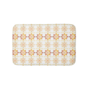 Traditional Latvian SUN sign geometric design VIII Bath Mat