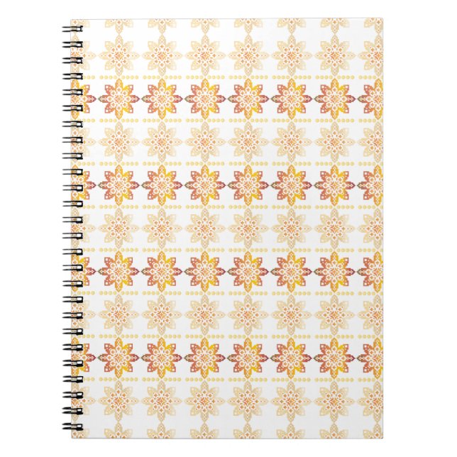 Traditional Latvian SUN sign geometric design VIII Notebook (Front)