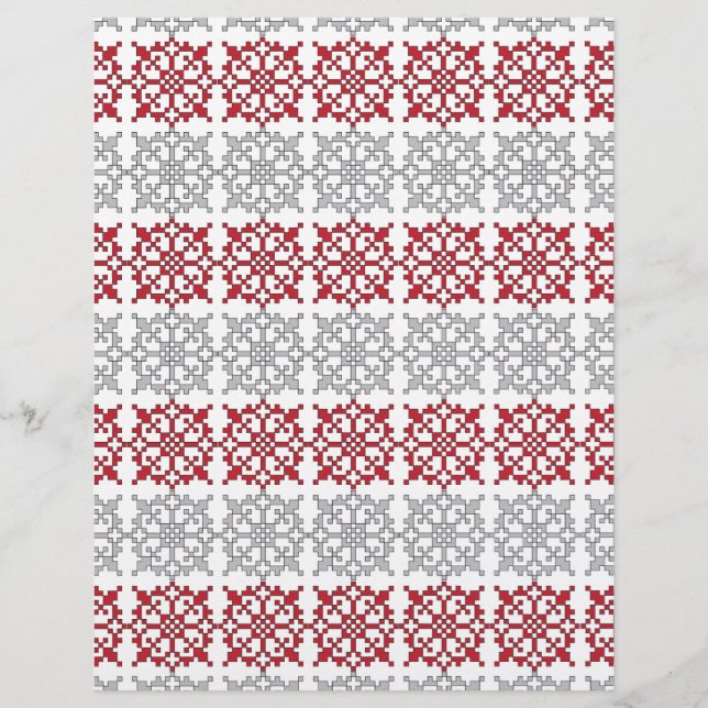 Traditional Latvian SUN sign geometric pattern I (Front)