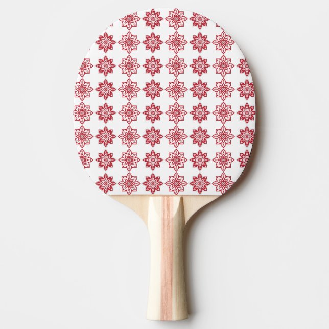Traditional Latvian SUN sign geometric pattern IV Ping Pong Paddle (Front)