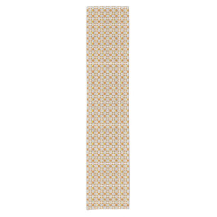 Traditional Latvian SUN sign geometric pattern V Short Table Runner