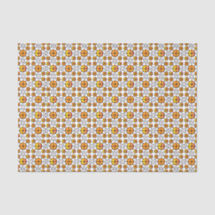 Traditional Latvian SUN sign geometric pattern V Tissue Paper