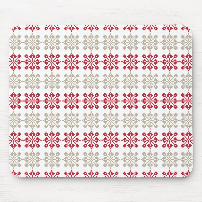 Traditional Latvian SUN sign geometric pattern VI Mouse Pad (Front)