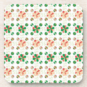 Traditional Latvian SUN sign geometric pattern X Coaster