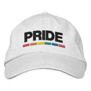 Traditional LGBTQ+ Pride Flag Embroidered Baseball Hat