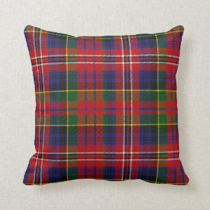 Traditional MacPherson Tartan Plaid Pillow