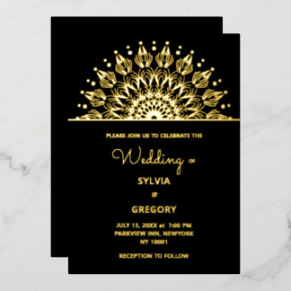 Traditional mandala classic elegant luxury wedding