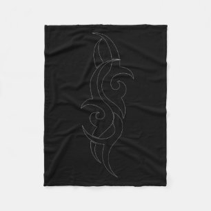 Traditional Maori Tribal Tattoo. New Zealand. Fleece Blanket