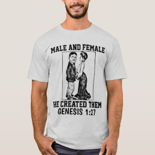 TRADITIONAL MARRIAGE - MAN AND WOMAN T-shirts