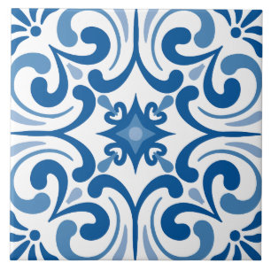 Traditional Mediterranean Portuguese Azulejo Tile