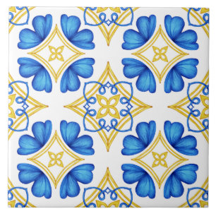 Traditional Mediterranean Portuguese Azulejo Tile