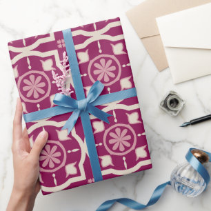 Traditional Mediterranean Portuguese Azulejo Wrapping Paper