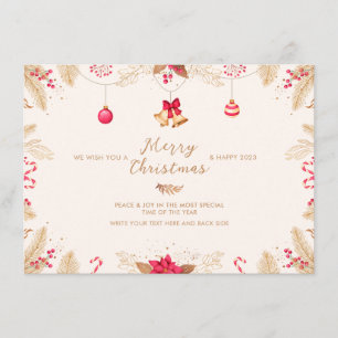 Traditional Merry Christmas Card