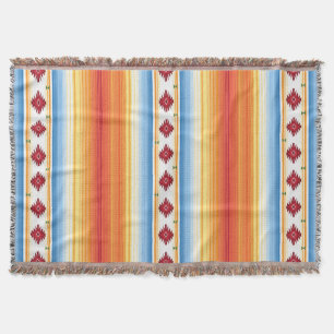 Traditional Mexican Serape Blanket Pattern