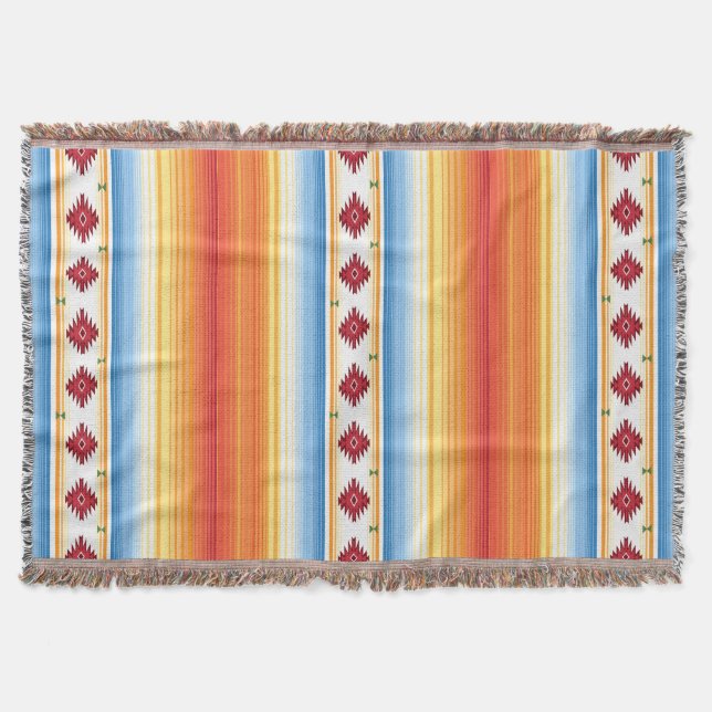 Traditional Mexican Serape Blanket Pattern (Front)