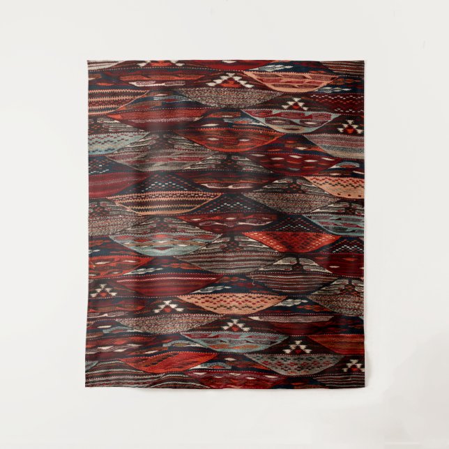 traditional Moroccan  Berber Artwork Tapestry (Front)