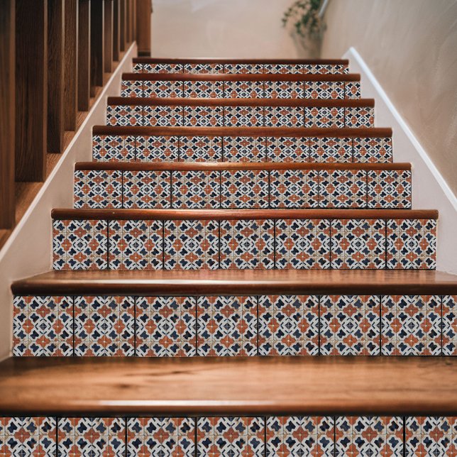 Traditional Moroccan Mosaic Blue & Terracotta Tile (Creator Uploaded)