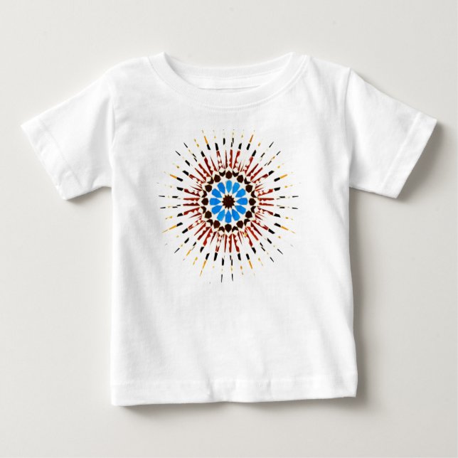 Traditional Moroccan Zellige Baby T-Shirt (Front)