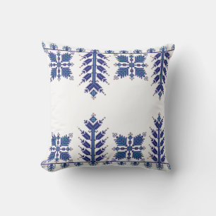 Traditional Motif, Romanian Traditional Motif T-S Cushion