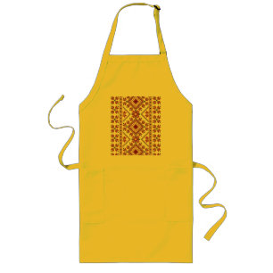 Traditional Motif, Romanian Traditional Motif  T-S Long Apron