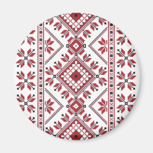Traditional Motif, Romanian Traditional Motif  T-S Magnet