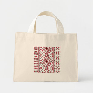 Traditional Motif, Romanian Traditional Motif  T-S Mini Tote Bag