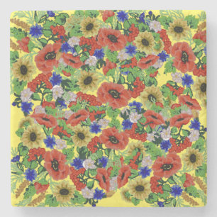 Traditional Motif, Romanian Traditional Motif  T-S Stone Coaster