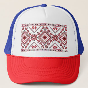 Traditional Motif, Romanian Traditional Motif  T-S Trucker Hat