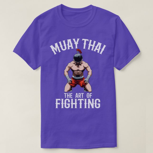 Traditional Muay Thai Fighter T-Shirt (Design Front)