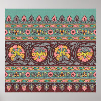 Traditional Mughal Border art,pattern,flower,geome