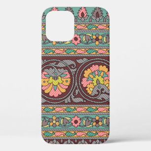 Traditional Mughal Border Designart,pattern,geomet iPhone 12 Case