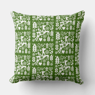 Traditional Nordic Christmas Decor Cushion