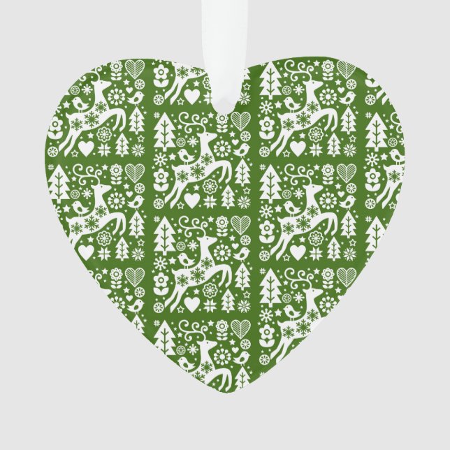 Traditional Nordic Christmas Decor Ornament (Front)