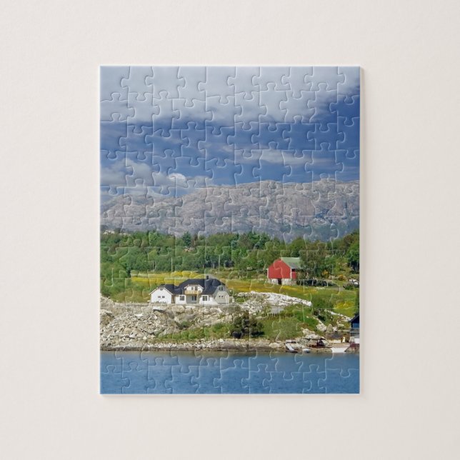 traditional norway jigsaw puzzle (Vertical)