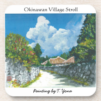 Traditional Okinawan Village Painting Coaster