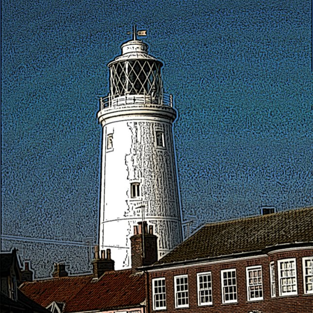 traditional old lighthouse in English coastal town Jigsaw Puzzle (Creator Uploaded)