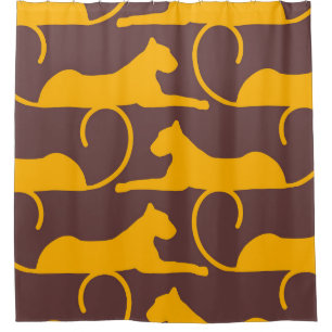 Traditional orient ornament. Classic golden patter Shower Curtain
