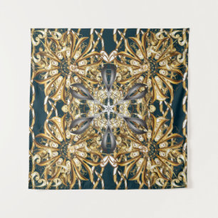 Traditional orient ornament. Classic vintage backg Tapestry