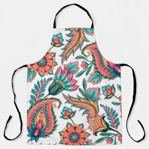 Traditional oriental seamless paisley pattern. Vin Apron