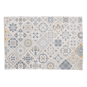 Traditional ornament Portuguese and Spanish Boho Pillowcase