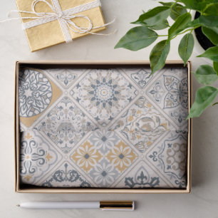Traditional ornament Portuguese and Spanish Boho  Tissue Paper