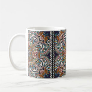 Traditional ornamental floral paisley bandanna. Yo Coffee Mug