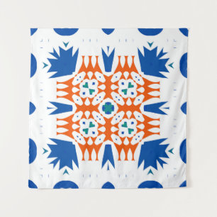 Traditional ornate mexican talavera. Hand drawn de Tapestry