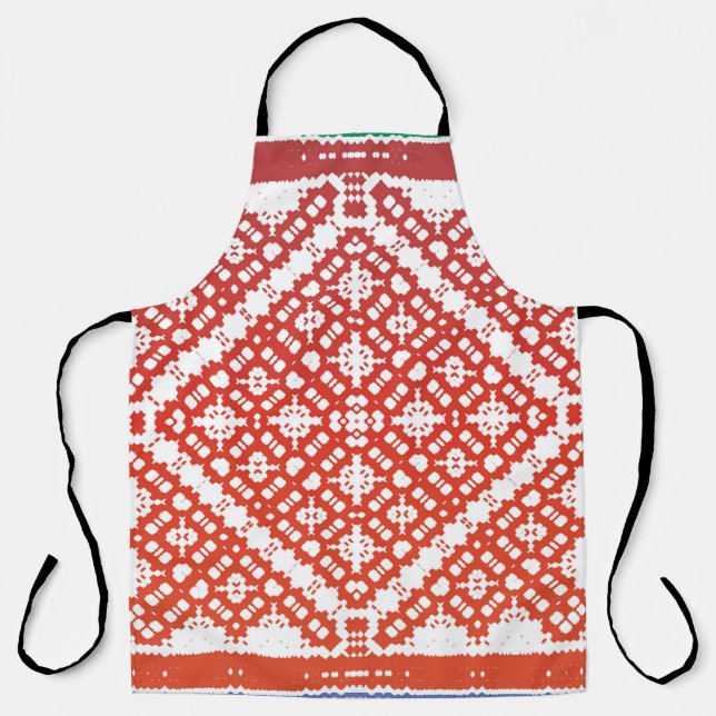 Traditional ornate mexican talavera. Modern design Apron (Front)