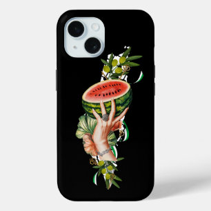 Traditional Palestine elements in palestine map iPhone 15 Case