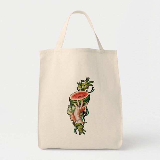 Traditional Palestine elements in palestine map Tote Bag (Front)