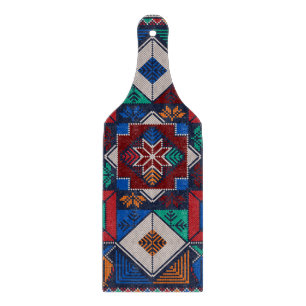 Traditional Palestine Embroidery tatreez colourfu Cutting Board