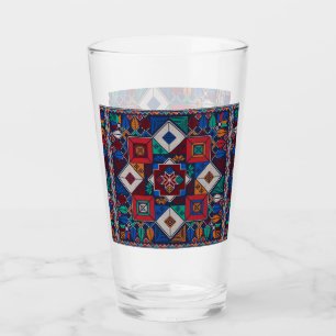 Traditional Palestine Embroidery tatreez  colourfu Glass